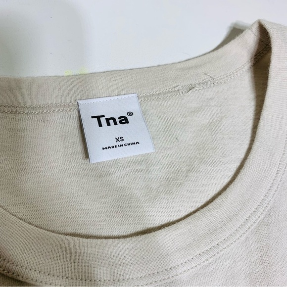 TNA size XS tan oversized muscle tank top - Picture 2 of 4